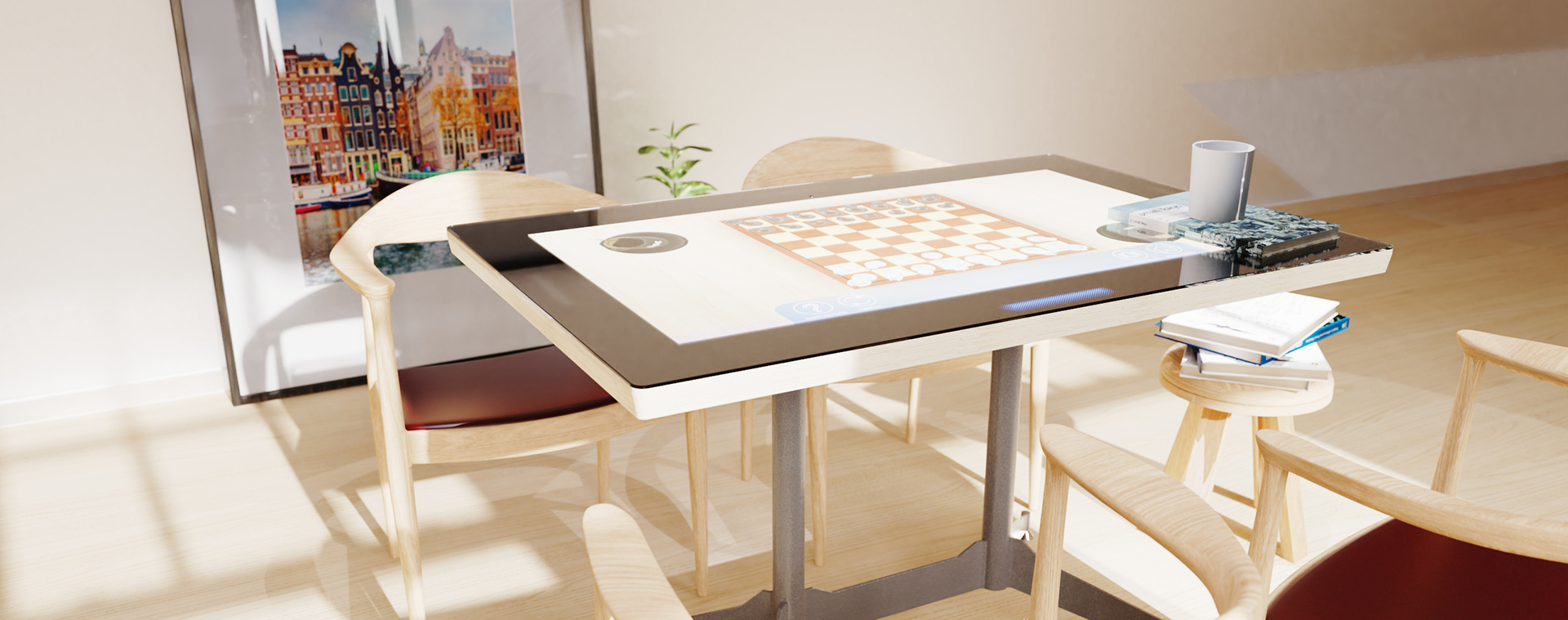 ISC collection I Brym Table Deluxe, the interactive table for the elderly