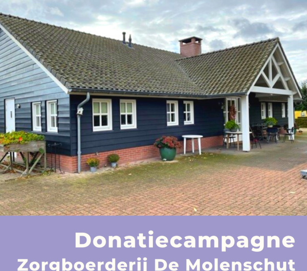 Eerste donatiecampagne voor Zorgboerderij De Molenschut in Leende, Noord-Brabant