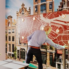 ISC Experience Wall with map of city